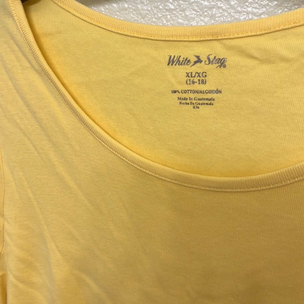Yellow cotton tee